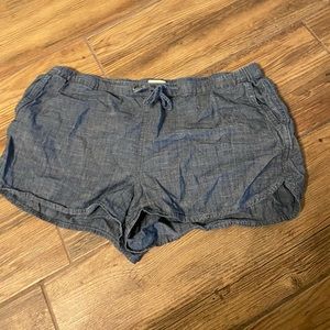 J. Crew drawstring denim shorts